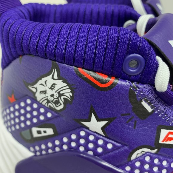 Adidas DAME 5 Basketball Shoes Purple LE Print $ main image 8